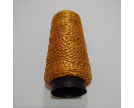 DULL ORANGE Viscose Rayon Cord Dori Thread Yarn - For Embroidery Crochet Knitting Lace Jewelry - 170+ Yards - 70+ Grams